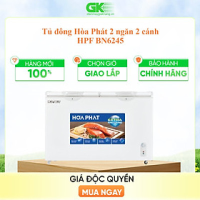 Tủ đông mát Funiki Hòa Phát 245 Lít HPF BN6245 (Dàn lạnh nhôm) -  Hàng chính hãng (chỉ giao HCM)
