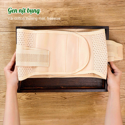Bộ giảm eo sau sinh Wonmom ( 4 Muối quấn bụng + 1 Dầu gừng + 1 Gen nịt bụng + 1 Đai muối )