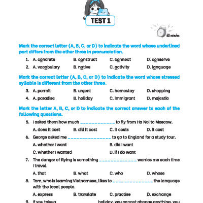 Sách - Global Success - Bộ Đề Kiểm Tra Tiếng Anh Lớp 9 - Tập 2 (Có Đáp Án)