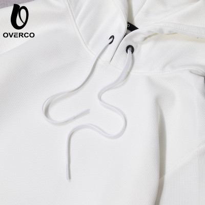 Áo khoác hoodie Overco kiểu dáng basic màu trắng 