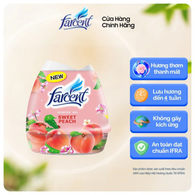   	 Sáp thơm phòng, khử mùi Farcent hương hoa hồng, hoa oải hương, hương chanh 200g hàng chính hãng