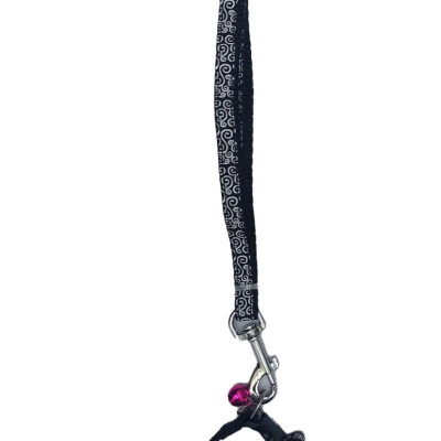 Dây dắt kèm vòng cổ có chuông cho Chó Mèo Dưới 5kg Bản rộng 1cm Dài 120cm Zichen In hình bất kỳ Chất liệu dù cao cấp