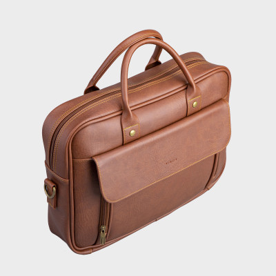 Cặp công sở Trita ( Thời trang nam đựng vừa laptop 14 inch - Cặp da TCA6 )