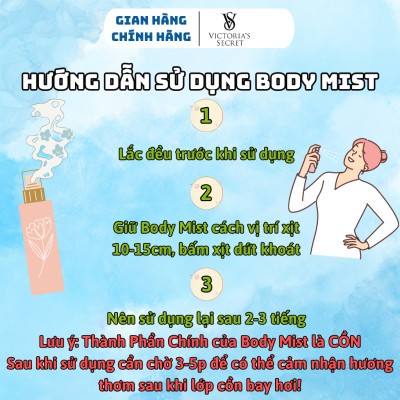 Body Mist Victoria Secret Chính Hãng Pure Seduction, Xịt Thơm Body Toàn Thân Hương Nước Hoa 250ml