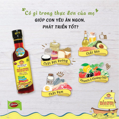 Combo 6 chai nước mắm trẻ em Hải Nhi 250ml 