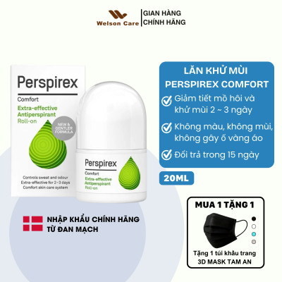 Lăn Nách Khử Mùi Perspirex Strong / Original / Comfort / For Men Cho Mọi Loại Da 20ml