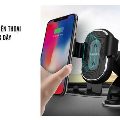 Gá Đỡ Điện Thoại Kiêm Sạc Không Dây REMAX RM-C37 - Hàng Chính Hãng