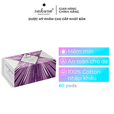 [Quà tặng] 2 Hộp bông tẩy trang cao cấp sakura