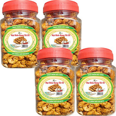 COMBO 4 HŨ HẠT ĐIỀU RANG TỎI ỚT HIỆU SKFOOD- MỖI HŨ 200g