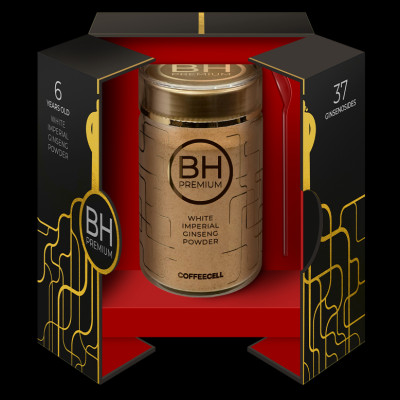 Bột Nhân Sâm Thượng Hạng BH Premium Với Bạch Sâm Hoàng Đế COFFEECELL (180g) - Dinh Dưỡng Thần Kinh, Năng Lượng & Sức Mạnh - Hàng Chính Hãng