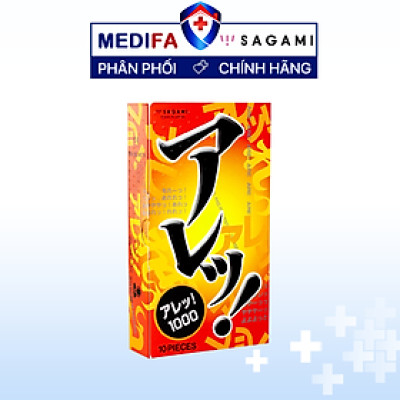 Bao cao su Sagami Are Are – BCS Mỏng – Gai Bi Tăng Khoái Cảm Kéo Dài Thời Gian – Hộp 10 Chiếc