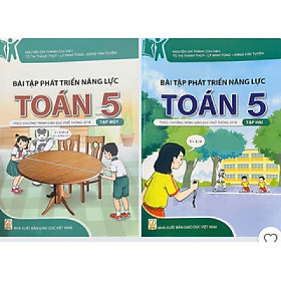 ￼Sách - ( Combo 2 tập) Bài Tập Phát Triển Năng Lực Toán 5 -   (Theo Chương Trình GDPT 2018)