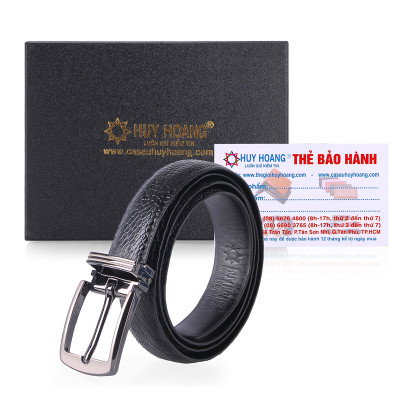  Dây thắt lưng nữ da đà điểu Huy Hoàng 2,5P màu đen, nâu đất, vàng bò, nâu đỏ HT5401-02-03-10