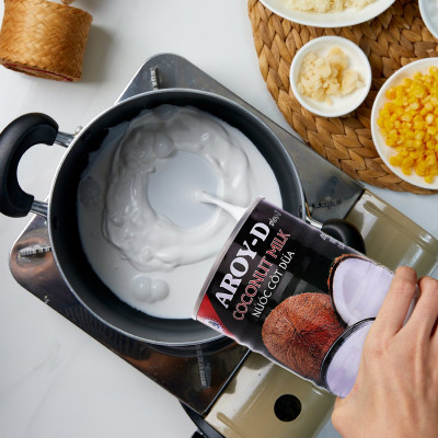 Nước Cốt Dừa Aroy-D 165ml - Nhập Khẩu Thái Lan | Aroy-D Coconut Milk 165ml
