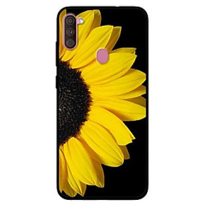 Ốp lưng dành cho Samsung A11 mẫu Hoa Hướng Dương Nền Đen