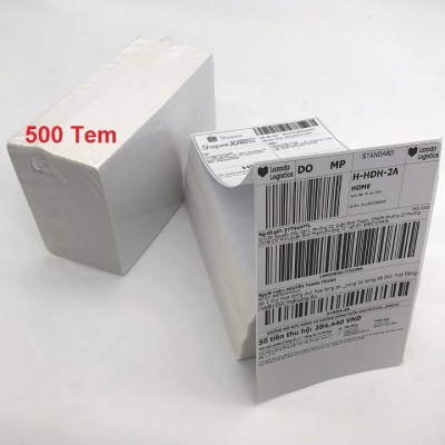 Giấy in nhiệt tệp 500 tờ A6 10*15cm 3 lớp tự dán chống nước