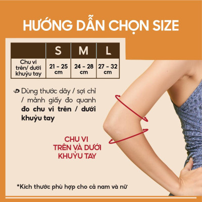 Đai quấn khuỷu tay loại vừa Phiten elbow band middle AP173003/AP173004/AP173005