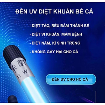 Đèn UV Hồ Cá Diệt Tảo / Đèn UV Chống Rêu, Vi Khuẩn Có Hại Cho Bể Cá Lớn/Mini