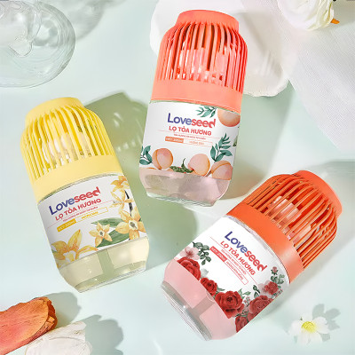 Lọ tỏa hương Loveseed hương thơm tự nhiên dễ chịu khử mùi sáp thơm phòng thế hệ mới 60 ngày - Dung tích 200ml