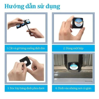 Combo 4 bộ 6 Viên Mồi Diệt Gián, Thuốc Diệt Côn Trùng Sinh Học Không Độc Hại Dùng Trong Nhà Bếp, Hộ Gia Đình