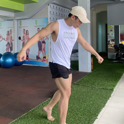 Áo ba lỗ thể thao Droparm muscle Tanktop trắng_ zaibro