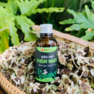 Dầu Hạt Chùm Ngây SAOLA, Nguyên Chất, Chống Lão Hoá, Mờ Thâm Sẹo, Da Sáng Mịn, 10ml và 30ml