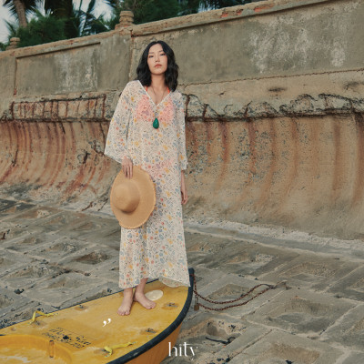 Áo Choàng Đi Biển Soleil DRE229 thời trang thiết kế Hity