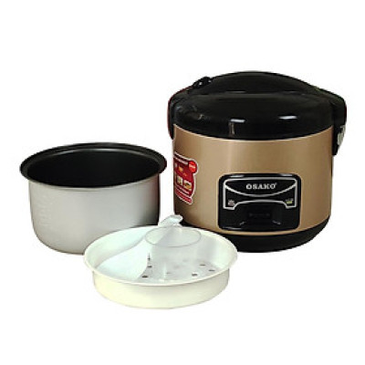 Nồi cơm mini 1.2L Osako OCD-120 lòng nồi chống dính, có xửng hấp, nấu cơm cho gia đình 2 - 3 người ăn - Hàng chính hãng