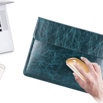 Bao da thật chống sốc bảo vệ cho Macbook, Laptop, Surface