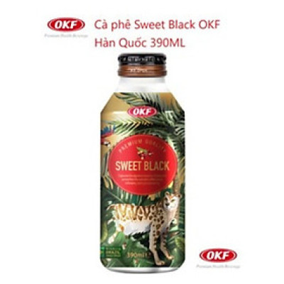 Cà phê Sweet Black OKF Hàn Quốc 390ML Brazil Arabica beans