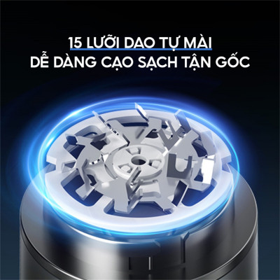 Máy cạo râu mini Enchen Z3 - Lưỡi dao 3 vòng tự mài, chống kẹt râu, pin dùng đến 3 tháng - Hàng chính hãng