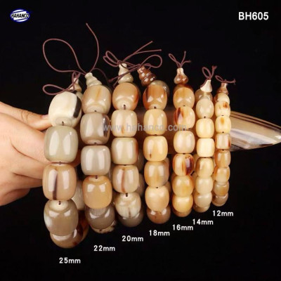 Vòng tay đốt trúc bằng sừng bò Châu Phi (Đủ Size & Màu) BH605 - Phú quý và trường tồn - con người quân tử