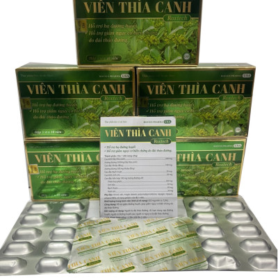 Viên Cao Thìa Canh Roxtech - Hộp 30 viên - hỗ trợ giảm đường huyết, giúp giảm nguy cơ biến chứng do đái tháo đường