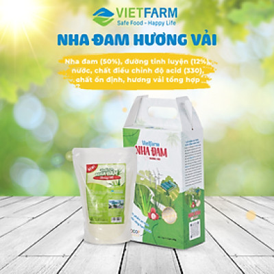 Nha đam hương vải Vietfarm hộp 1kg