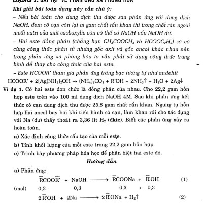 Bài Tập Hay & Khó Hóa Học Lớp 12