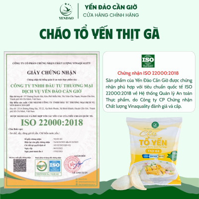 Yến Đảo - Cháo Yến Thịt Gà Ăn Liền Tiện Lợi Dinh Dưỡng Cho Bé, Người Lớn, Phụ Nữ Sau Sinh