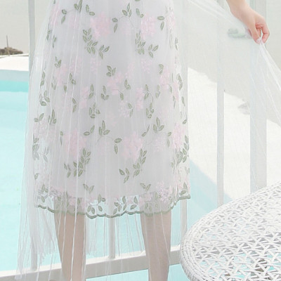 Chân Váy Ren Xòe Hoa Ba Lớp CV005 MayHomes