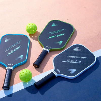 Vợt Tập Pickleball VENDY Signature 18K Carbon Fiber 16mm - Hàng Chính Hãng (1 Cái)