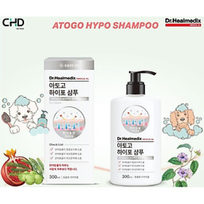 Dầu gội dưỡng ẩm cho thú cưng Dr.Healmedix Atogo Hypo Shampoo 300ml