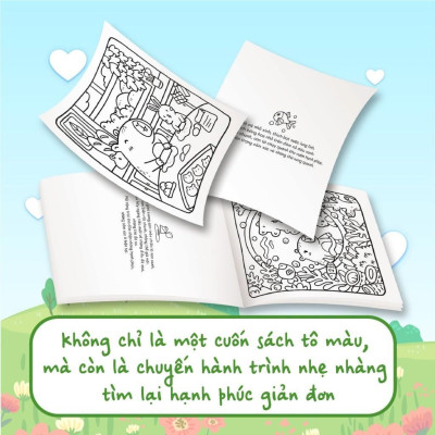 Sách Tô Màu - Capybara & Trái Tim Mặt Trời - Megabook