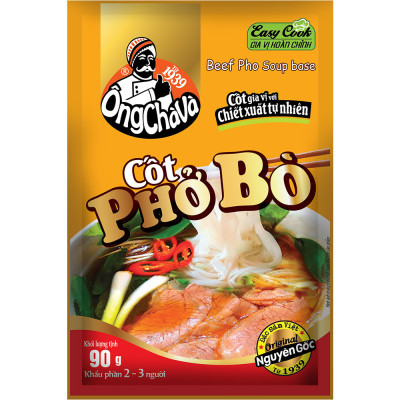 Lốc 15 Gói Cốt Phở Bò Ông Chà Và 90g (Beef Pho Soup Base)
