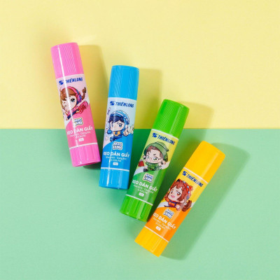 Keo Khô Dán Giấy - Nhân Vật Akooland Thế Giới Học Cụ Thần Kỳ - Thiên Long G-026/AK - Màu Vàng