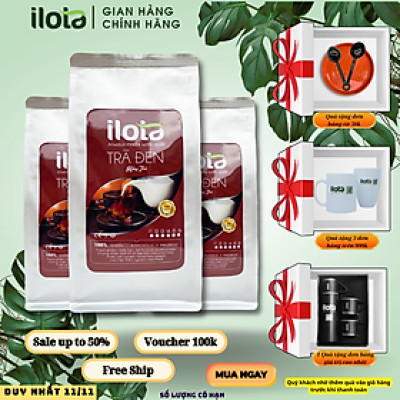 Trà đen hồng trà ILOTA Pha trà sữa trà trái cây nguyên liệu pha chế trà đen 500gr