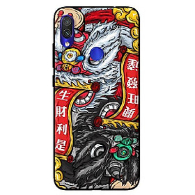 Ốp in cho 	Xiaomi Redmi Note 7 Lân Trắng Đen - Hàng chính hãng