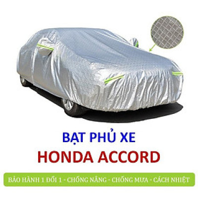 Bạt che phủ xe ô tô 5 chỗ Honda Accord, Bạt trùm xe hơi 5 chỗ cao cấp chất liệu vải PEVA chống nắng mưa không thấm nước