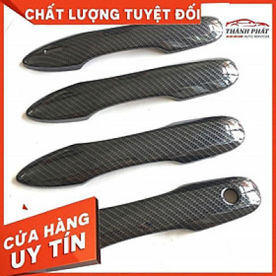 Ốp Tay Nắm, Hõm Cửa Carbon Toyota Cross 2020 2021 chất liệu cao cấp loại 1