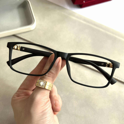 Kính Mắt, Gọng Kính Cận Unisex Dáng Chữ Nhật Basic Gọng Nhựa Dẻo Cao Cấp