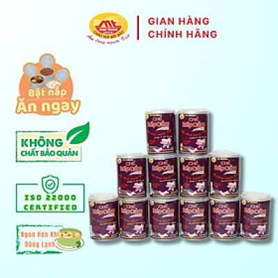 Chè nếp cẩm Minh Trung 240g - Chè Nếp Cẩm 12 (combo 12 lon)