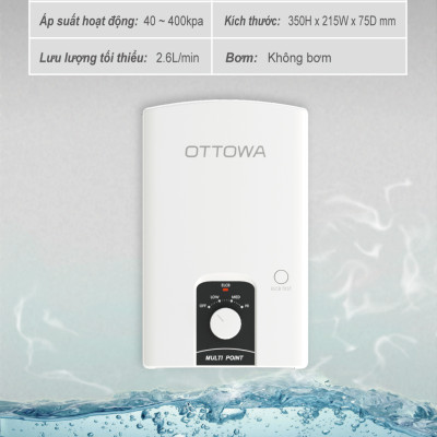 Bình nước nóng cho rửa bát  OTTOWA TM5501 - Hàng chính hãng