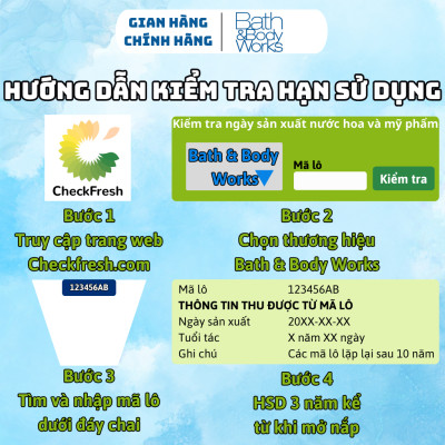 Body Mist Bath And Body Works Nam Nữ Chính Hãng Gingham Gorgeous, Xịt Thơm Body Toàn Thân Hương Nước Hoa 236ml